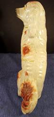 ANTIQUE PAIR OF 19TH CENTURY STAFFORDSHIRE WHITE & RED SPANIELS 13